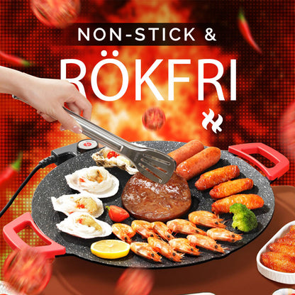 Elektrisk Grillpanna Inomhus – Rostfri, Hälsosam & Lätt att Rengöra 🔥