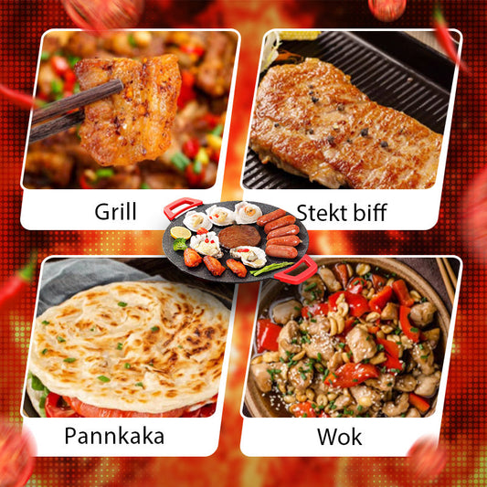 Elektrisk Grillpanna Inomhus – Rostfri, Hälsosam & Lätt att Rengöra 🔥