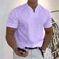 Klassisk Herr Business V-ringning T-shirt - Kort Ärm & Andningsbar Material till 5XL