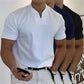 Klassisk Herr Business V-ringning T-shirt - Kort Ärm & Andningsbar Material till 5XL