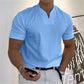 Klassisk Herr Business V-ringning T-shirt - Kort Ärm & Andningsbar Material till 5XL