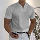 Klassisk Herr Business V-ringning T-shirt - Kort Ärm & Andningsbar Material till 5XL