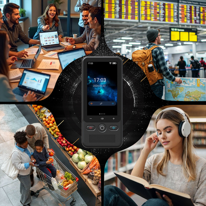 🗣️ 68% RABATT! 🌍 Multifunktionell Bärbar Översättare – Stöd för 100+ Språk, Direkt Översättning & Ljudinspelning ✨