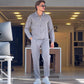 🔹 Herren Einfarbiges Set: Reißverschlussjacke & Hose – Saubere Silhouette, einfach zu tragen