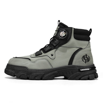 👷♂️ Herren-Arbeitsschuhe aus PU-Leder: 100% rutschfest & strapazierfähig! Perfekt für Baustelle, Werkstatt oder Lager – taglang sicherer Stand! 🔧