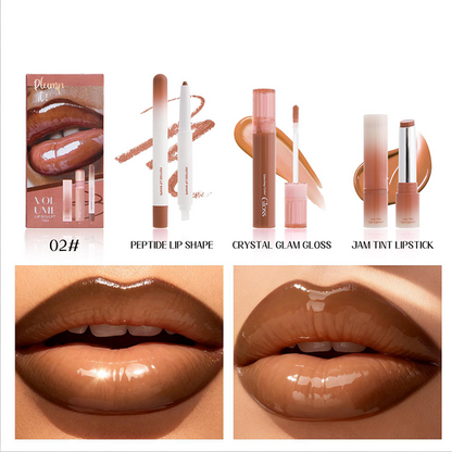 3-delat set med läppennor och läppstift💄Tidsbegränsat erbjudande: 60 % rabatt💰