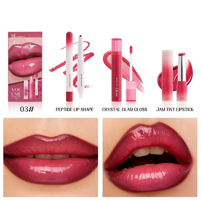 3-delat set med läppennor och läppstift💄Tidsbegränsat erbjudande: 60 % rabatt💰