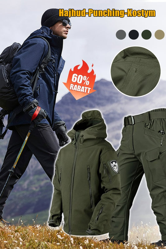 🧥 60% RABATT! ⛰️ Taktiskt Softshelljacka- & Byxset – Vattentätt, Vindtätt, Isolerande & Perfekt för Vinter/Terräng 🏔️