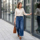 👖 Damjeans med Hög Midja och Vida Ben – Figursydd, Längre Ben & Superbekväm 💙