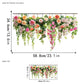 ✨SISTA DAGEN REA 50 % RABATT!💐Färgglad blomsterbukett fönsterdekal🖼️
