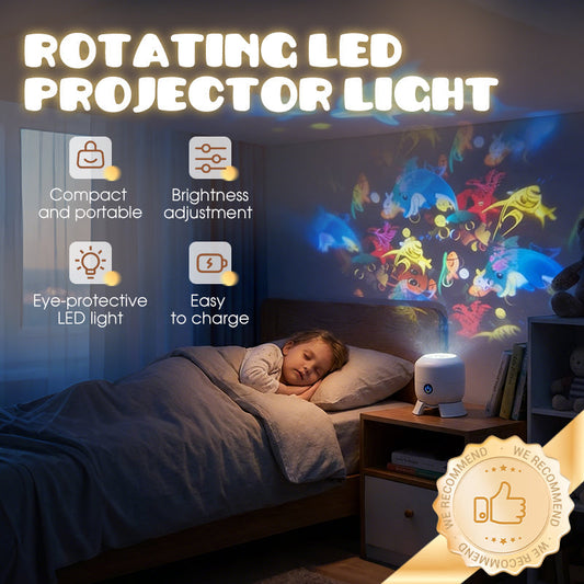 Dynamisk roterande LED-projektorlampa