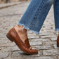 Retro-jeans för damer med raka ben och kort längd