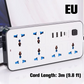 Multi-Outlet Power Strip with Long Extension Cord – USB Charging Ports Included