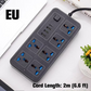 Multi-Outlet Power Strip with Long Extension Cord – USB Charging Ports Included