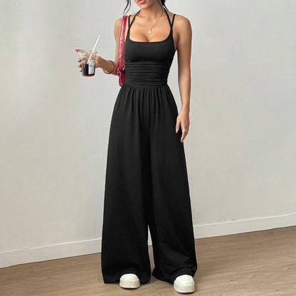 📢📢50 % RABATT !!!⏰Casual jumpsuit med spaghettiband för damer