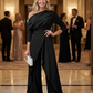 Elegant jumpsuit med én skulder for kvinner