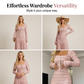 👗 50% RABATT ✨ | Maxiklänning med Fyrkantig Halsringning – Volanger & Smock för Tidlös Elegans